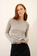 Jersey Cuello Redondo - Helen - Heather Cloud