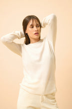 Pull Col Rond - Helen - Ivoire