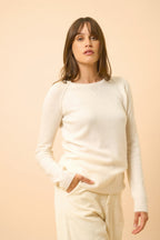 Pull Col Rond - Helen - Ivoire