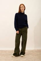 Roll-Neck Jumper - Blantyre - Navy