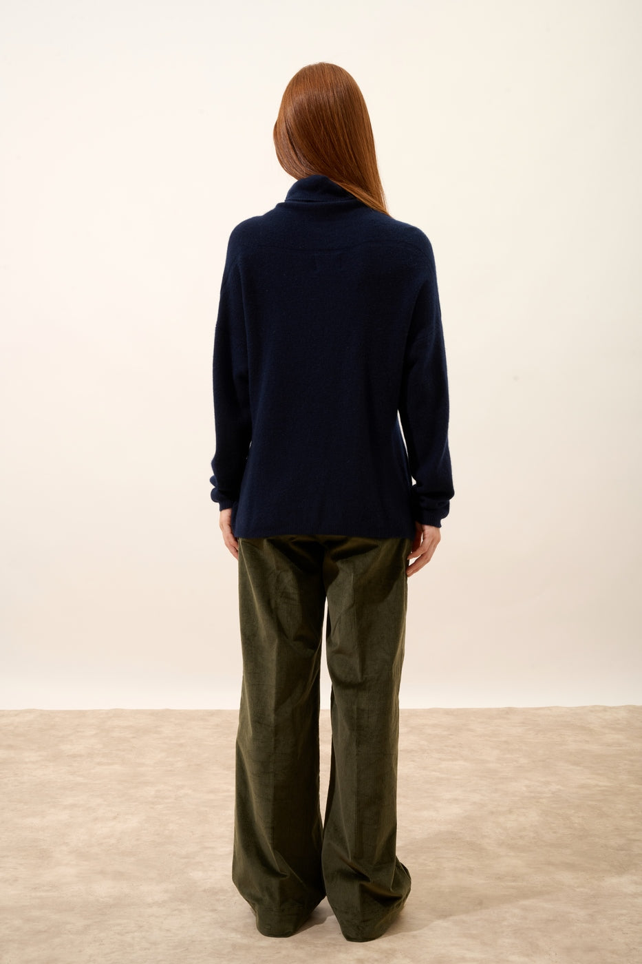 Roll-Neck Jumper - Blantyre - Navy