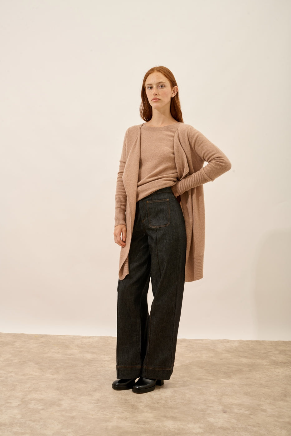 Long Jacket - Brooke - Camel Marl