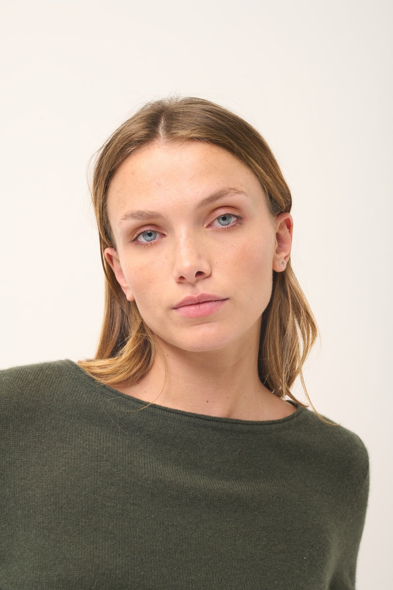 Boat-Neck Jumper - Grace - Khaki
