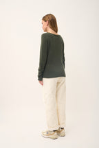 Boat-Neck Jumper - Grace - Khaki