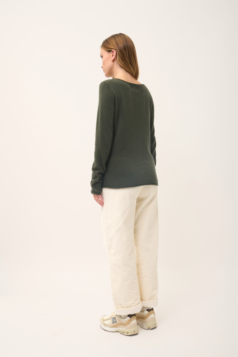 Boat-Neck Jumper - Grace - Khaki