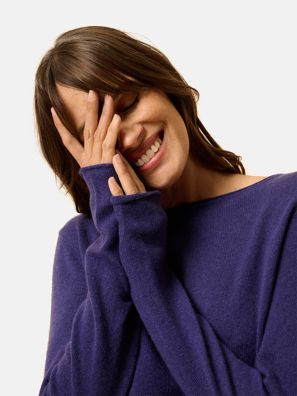 Pull Col Bateau - Grace - Purple