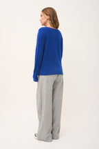 Boat-Neck Jumper - Grace - Ultramarine