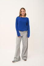 Boat-Neck Jumper - Grace - Ultramarine