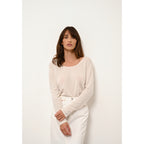 Boat-Neck Jumper - Fiona - Ivory