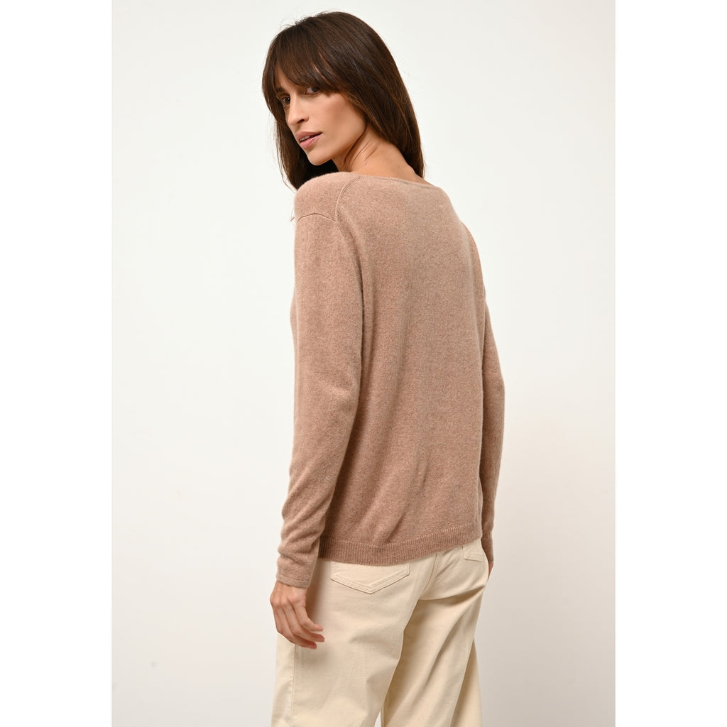 Jersey Cuello Barca - Fiona - Camel Chiné
