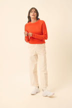 Just Cashmere - Jersey de cuello redondo - Jane - Naranja