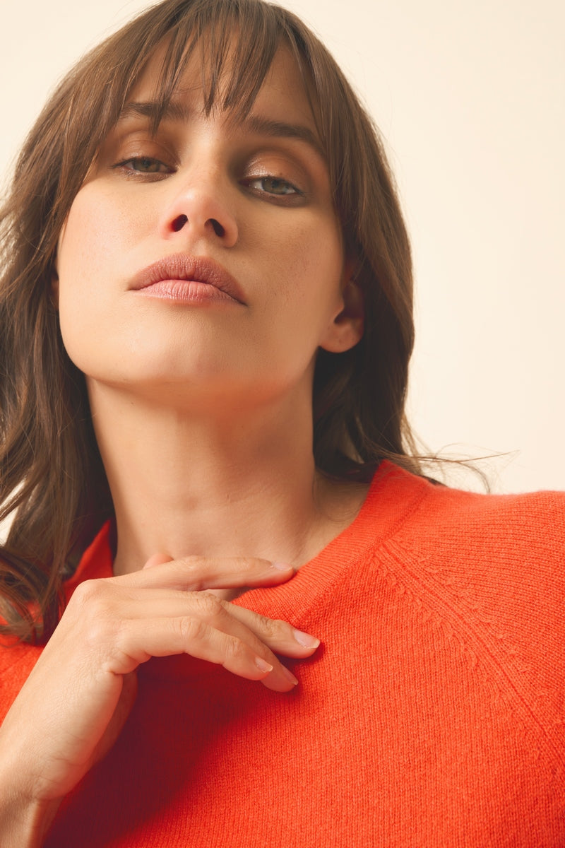 Just Cashmere - Jersey de cuello redondo - Jane - Naranja
