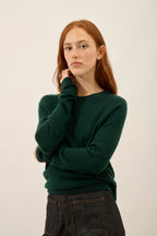 Crew-Neck Jumper - Jane - Cypress