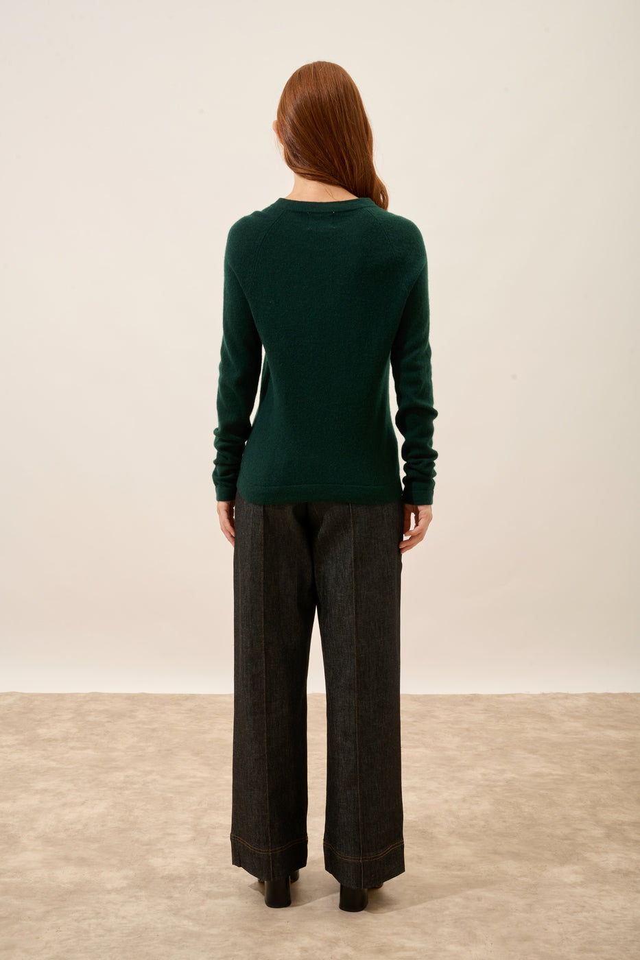 Crew-Neck Jumper - Jane - Cypress