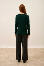 Crew-Neck Jumper - Jane - Cypress