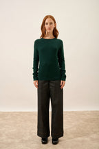 Crew-Neck Jumper - Jane - Cypress