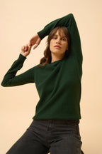 Round Neck Sweater - Helen - Cypress