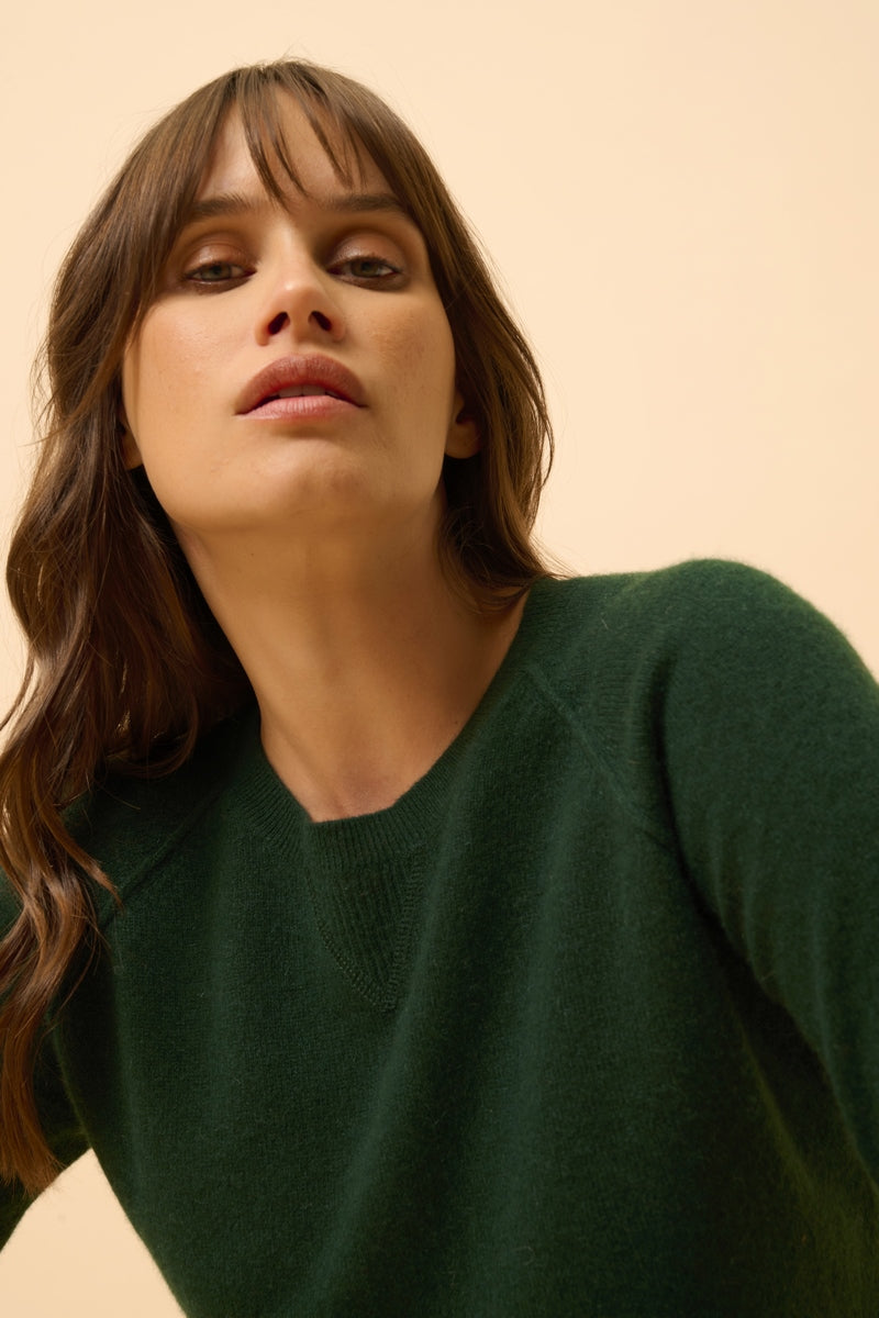Round-Neck Jumper - Helen - Cypress