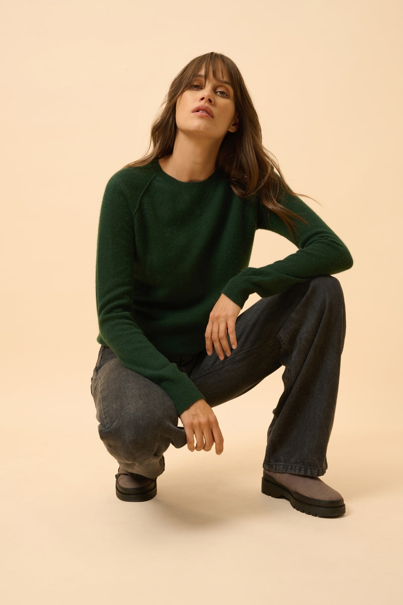 Round-Neck Jumper - Helen - Cypress