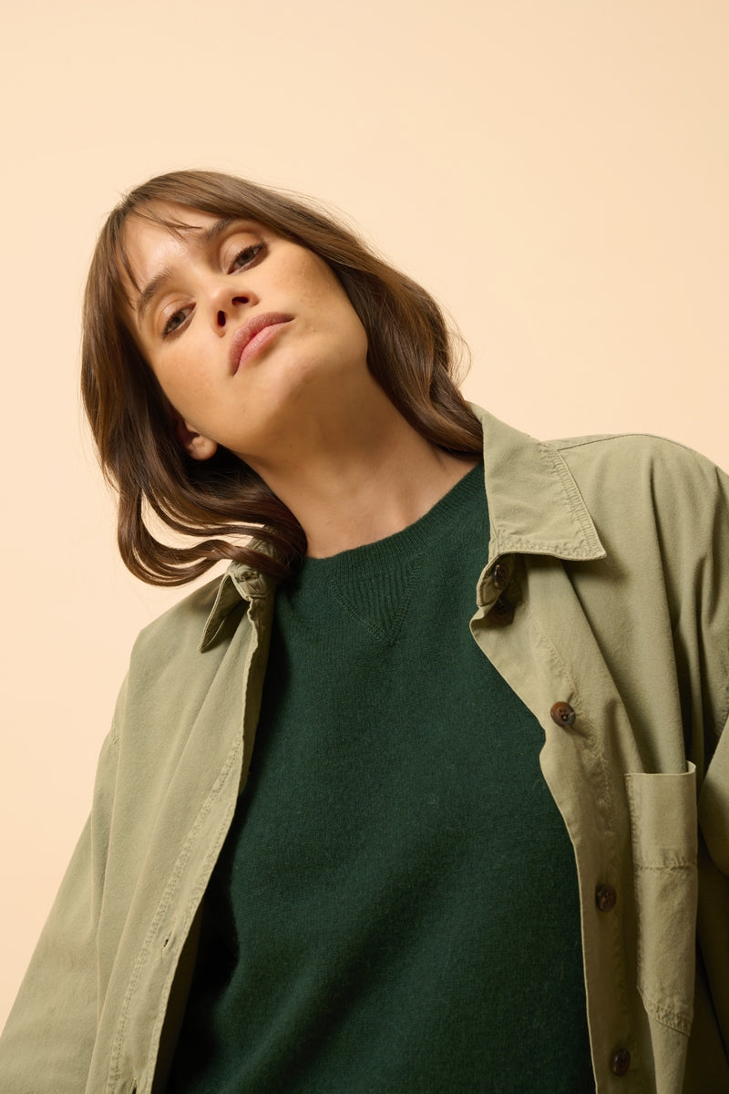 Round-Neck Jumper - Helen - Cypress