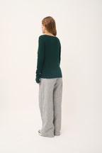 V-Neck Jumper - Joan - Cypress