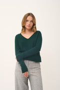 V-Neck Jumper - Joan - Cypress