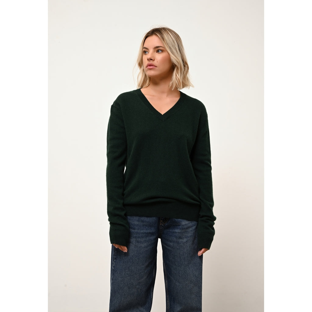 V-Neck Jumper - Nora - Cypress