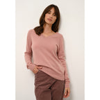 Pull Col V  - Nora - Bois De Rose