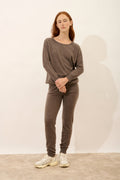 Jersey Corte Murciélago - Rebecca - Taupe Chiné