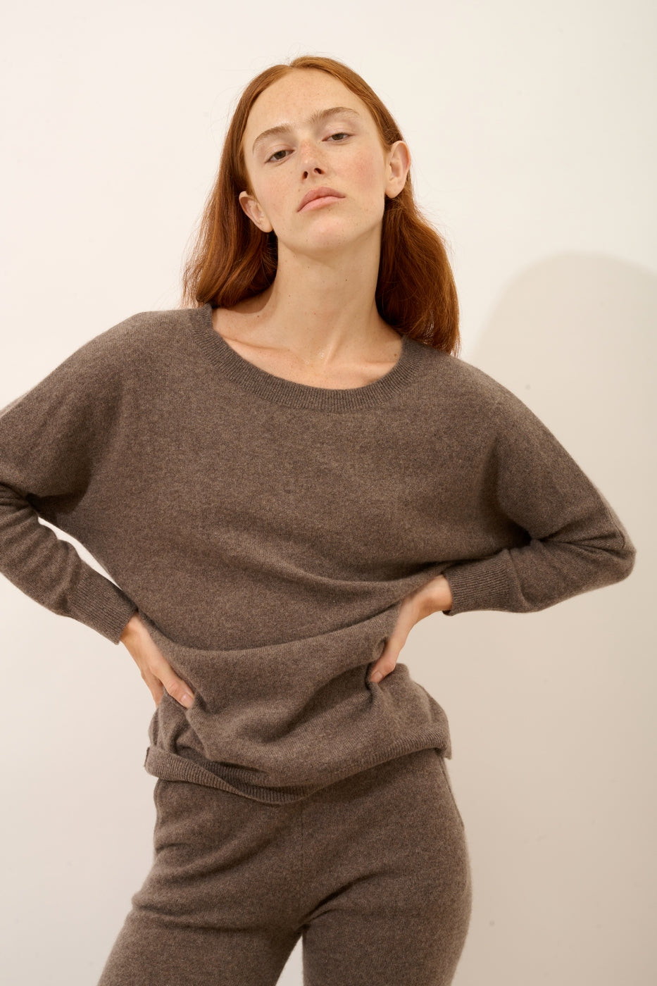 Jersey Corte Murciélago - Rebecca - Taupe Chiné