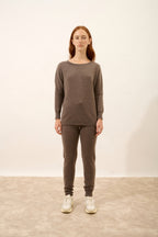 Jersey Corte Murciélago - Rebecca - Taupe Chiné