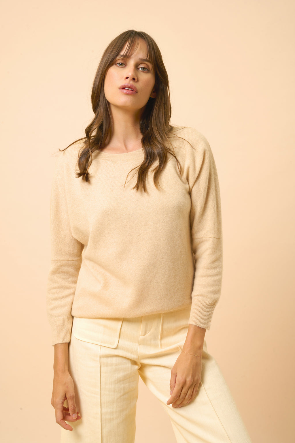 Pull Chauve Souris - Rebecca - Sable