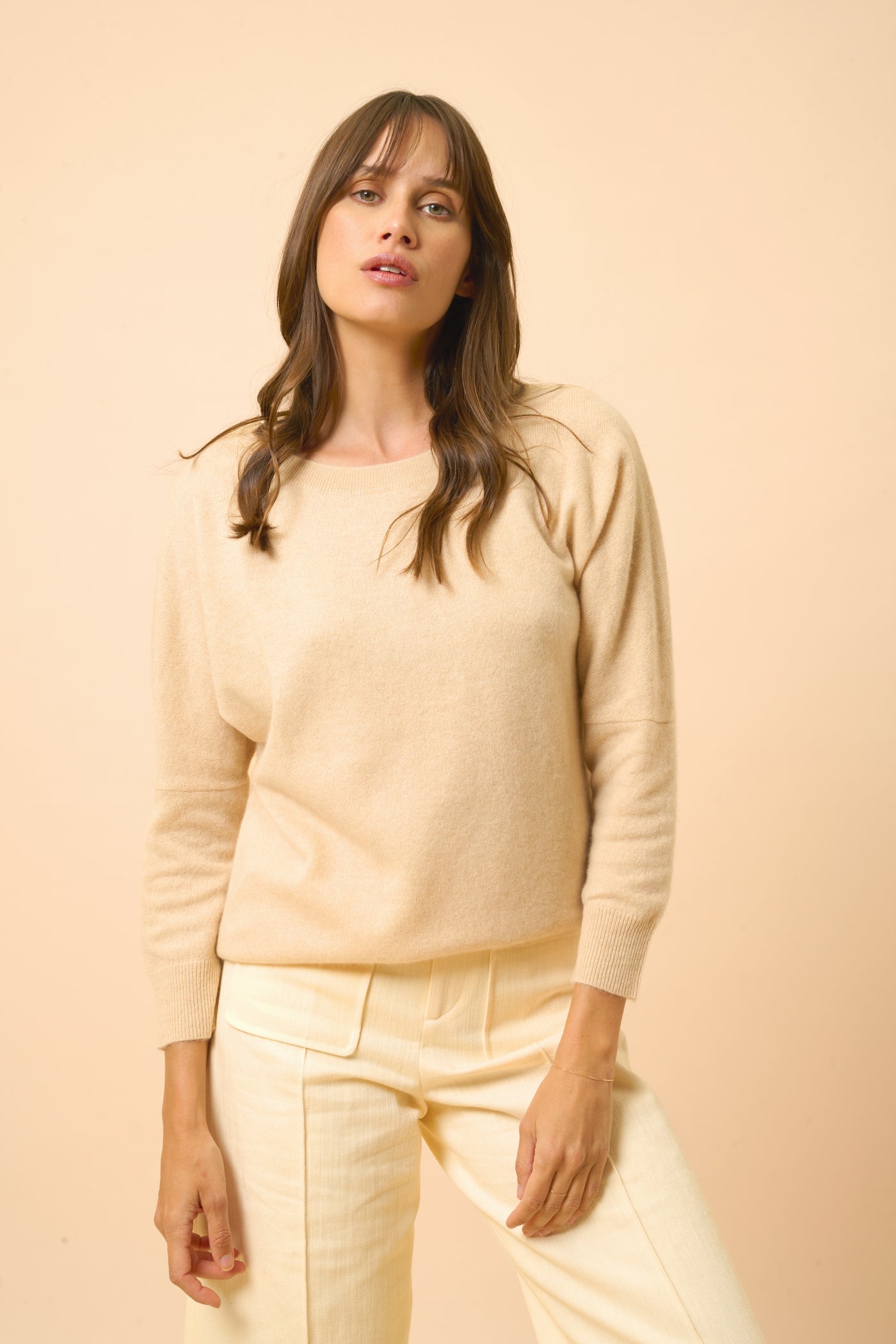 Pull Chauve Souris - Rebecca - Sable