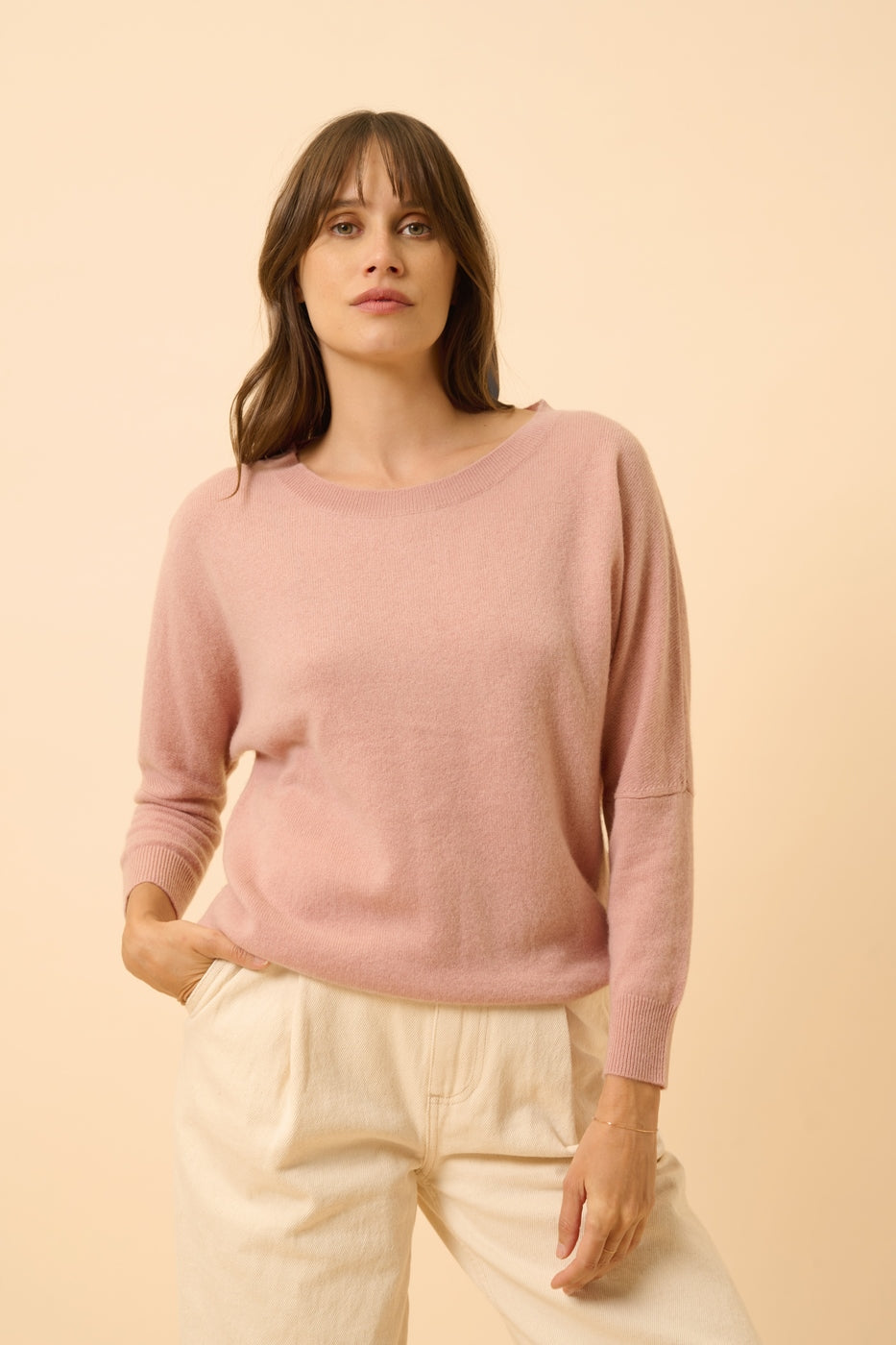 Pull Chauve Souris - Rebecca - Bois De Rose