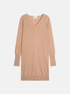 Robe Col Rond - Susan - Camel Chiné