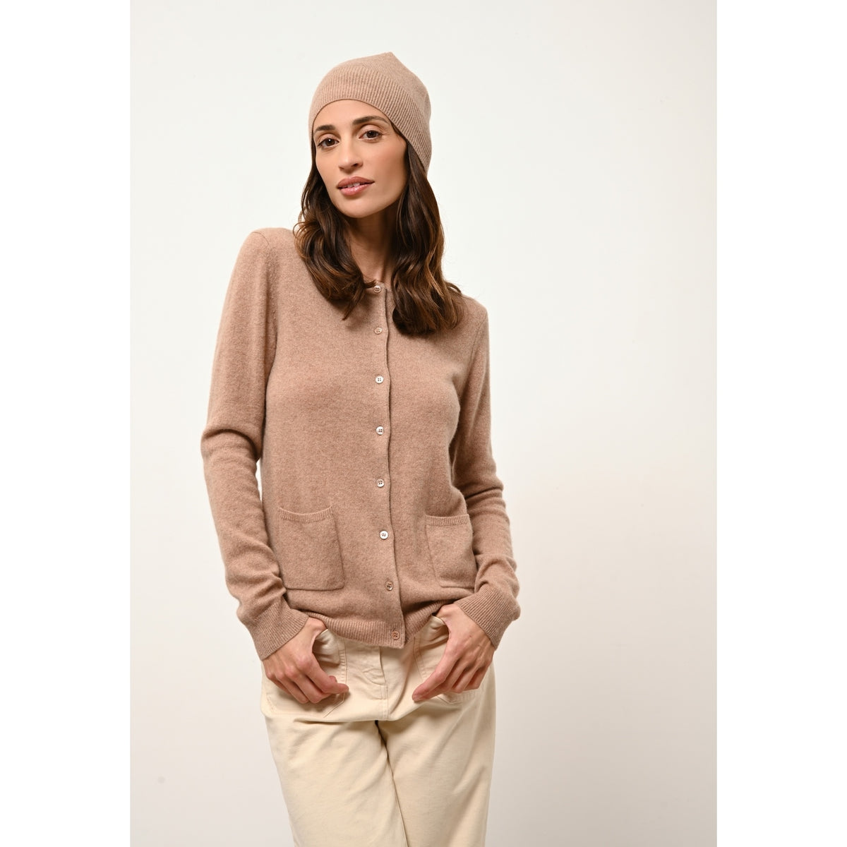 Beanie - Ginger - Mottled Camel