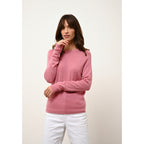 Jane Pétale Round-Neck Jumper - 100% Cashmere - 2-Ply - Jersey - Women