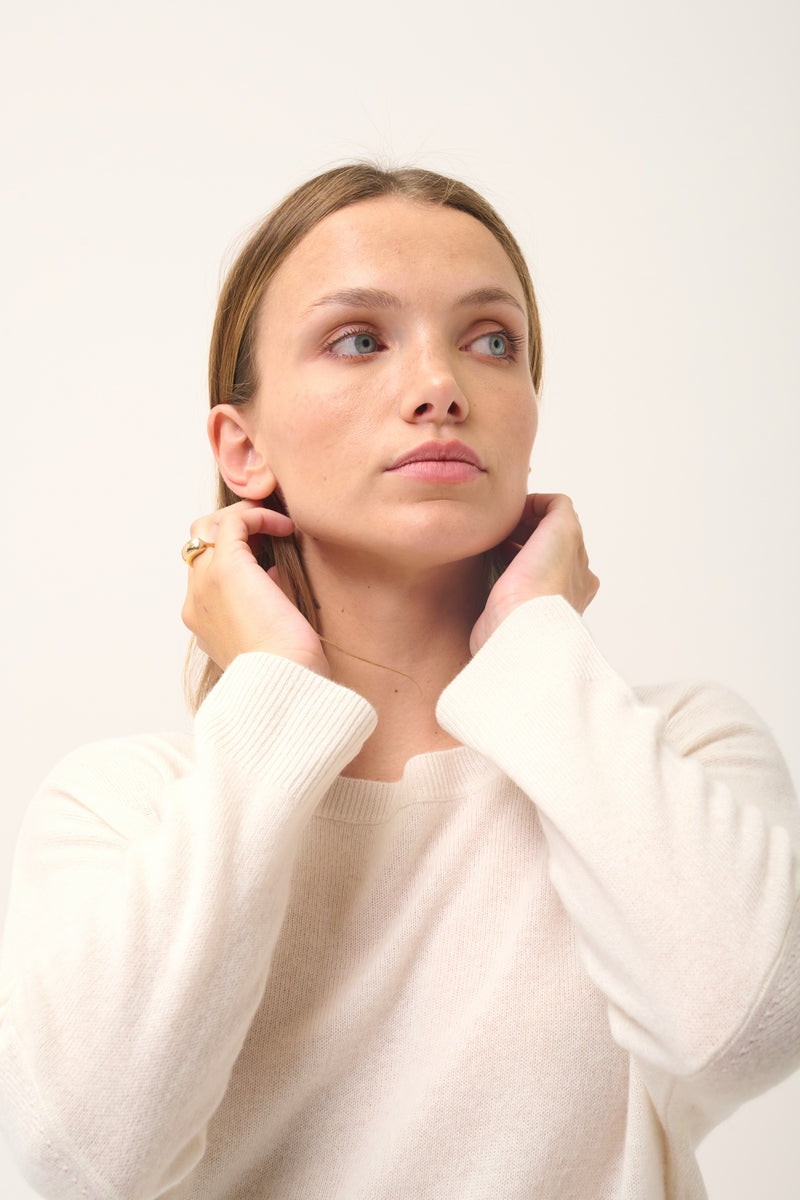 Batwing Jumper - Rebecca - Ivory