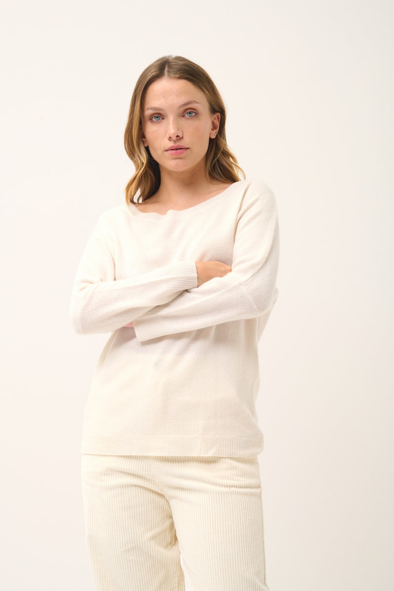 Batwing Jumper - Rebecca - Ivory