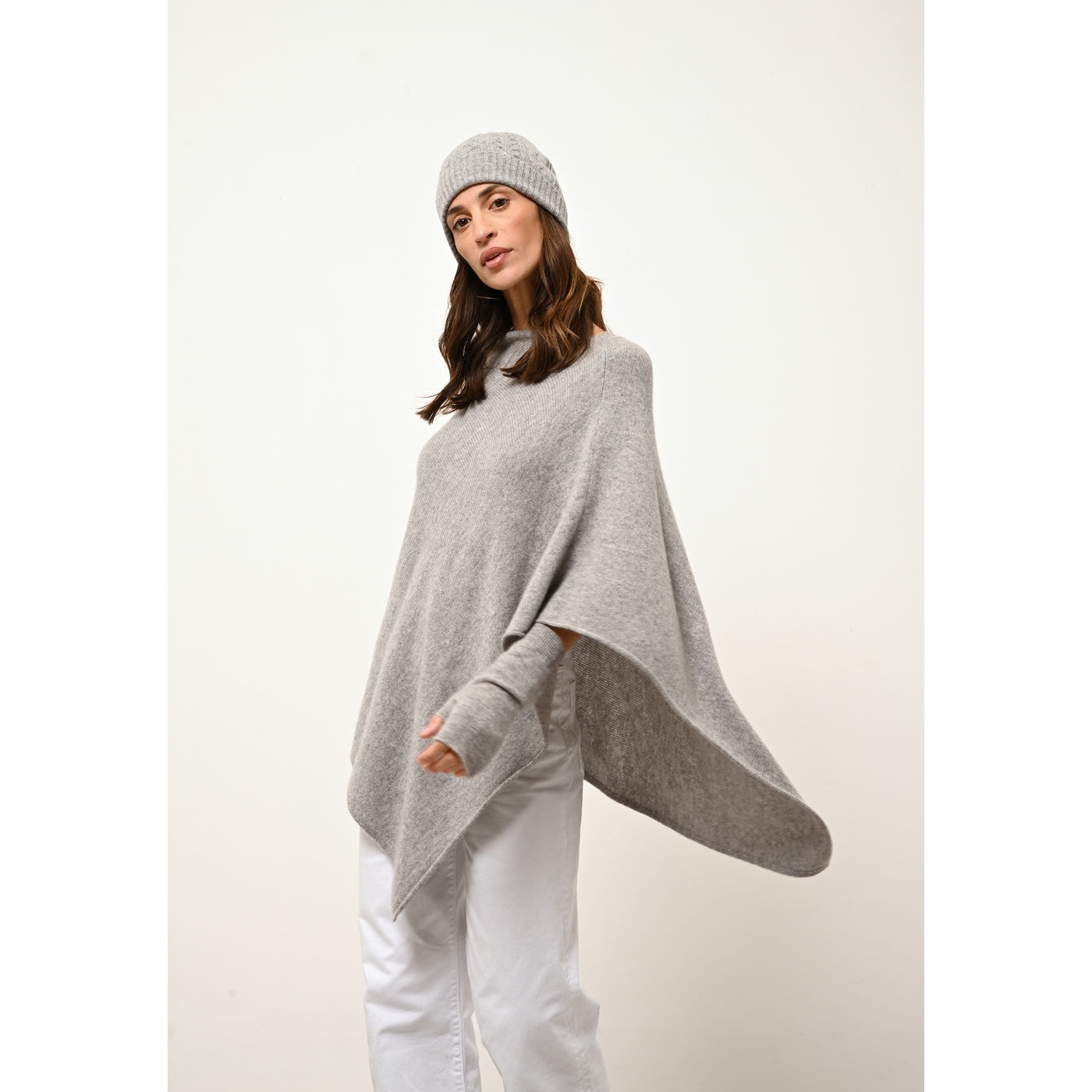 4-Ply Beanie - Cleo - Mottled Cloud