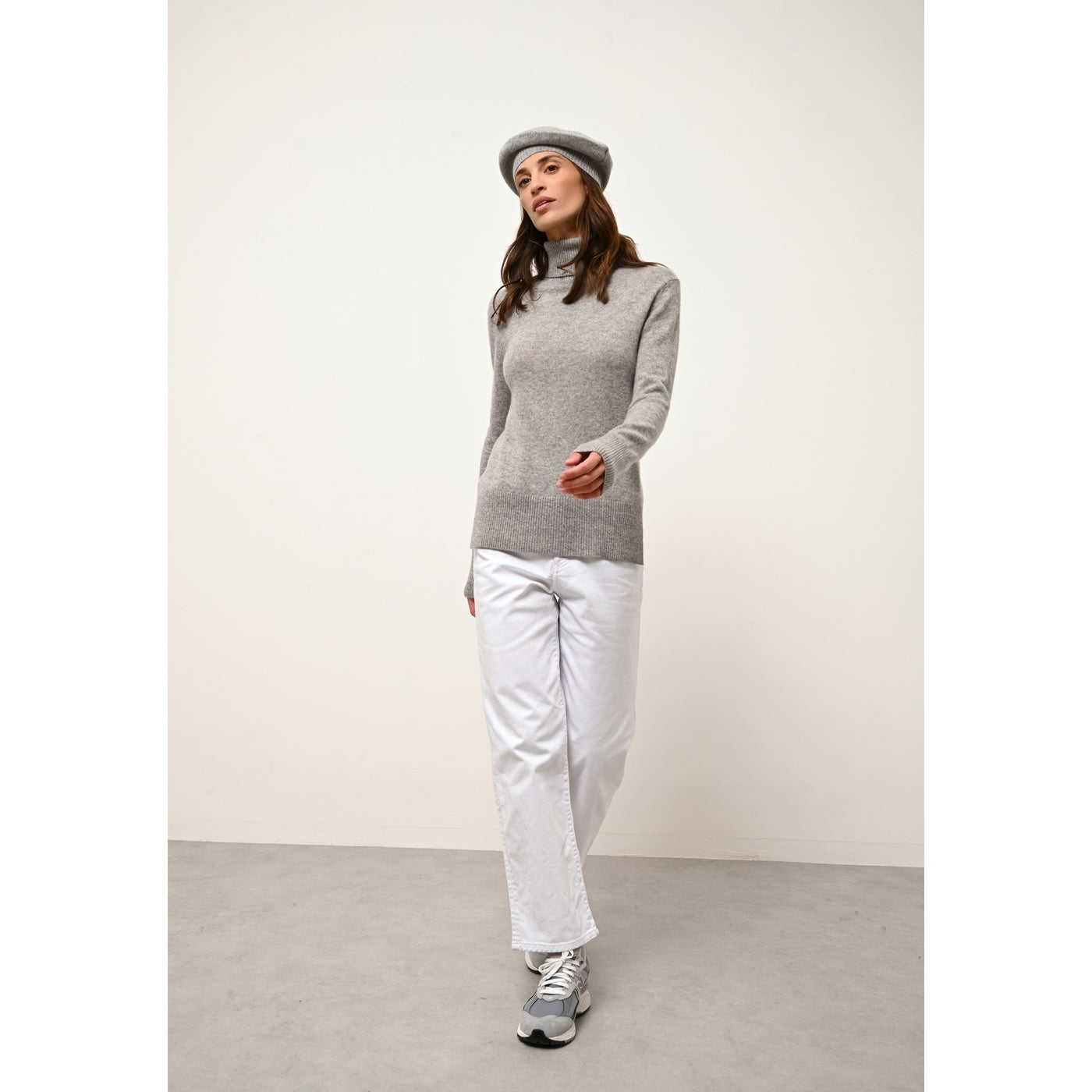 4-Ply Beret - Paris - Mottled Cloud