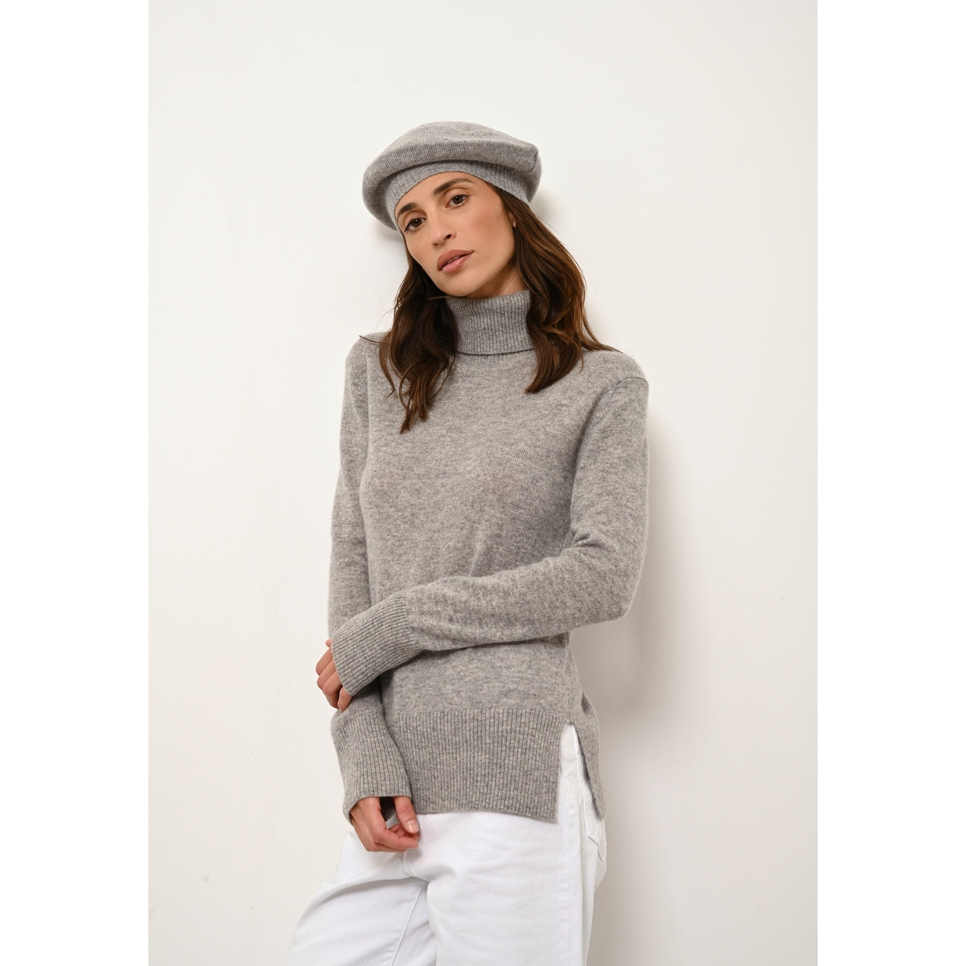 4-Ply Beret - Paris - Mottled Cloud