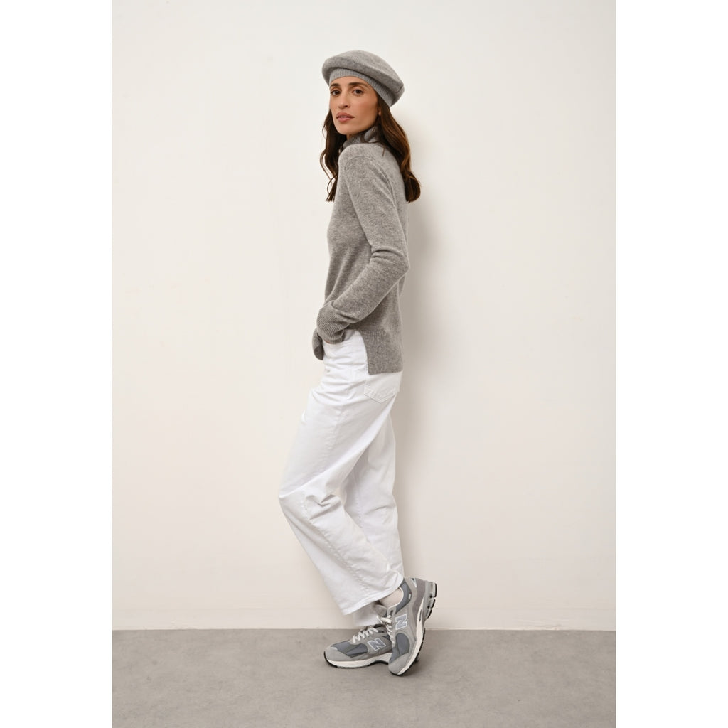 4-Ply Beret - Paris - Mottled Cloud