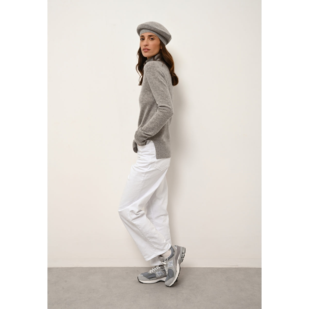 4-Ply Beret - Paris - Mottled Cloud