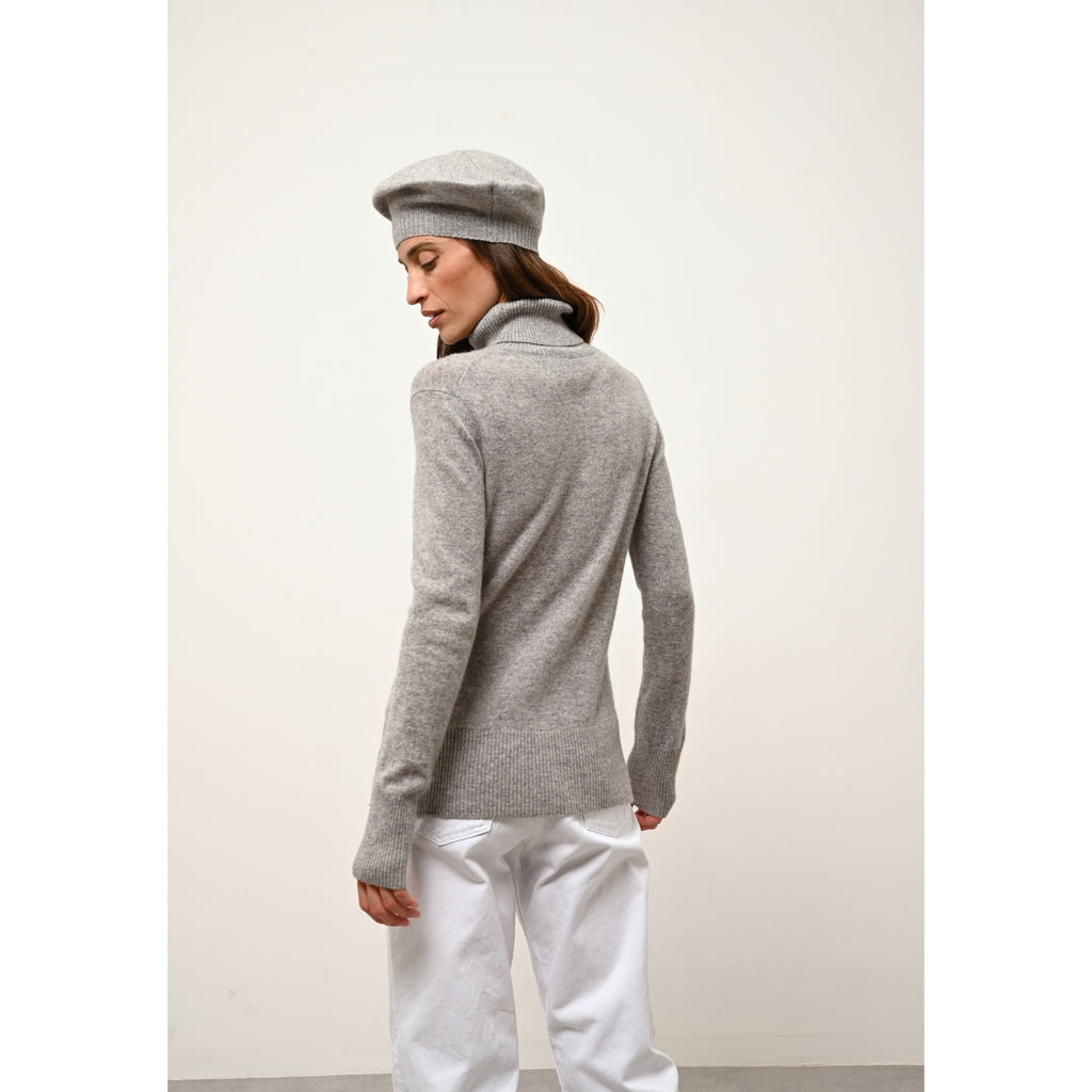4-Ply Beret - Paris - Mottled Cloud