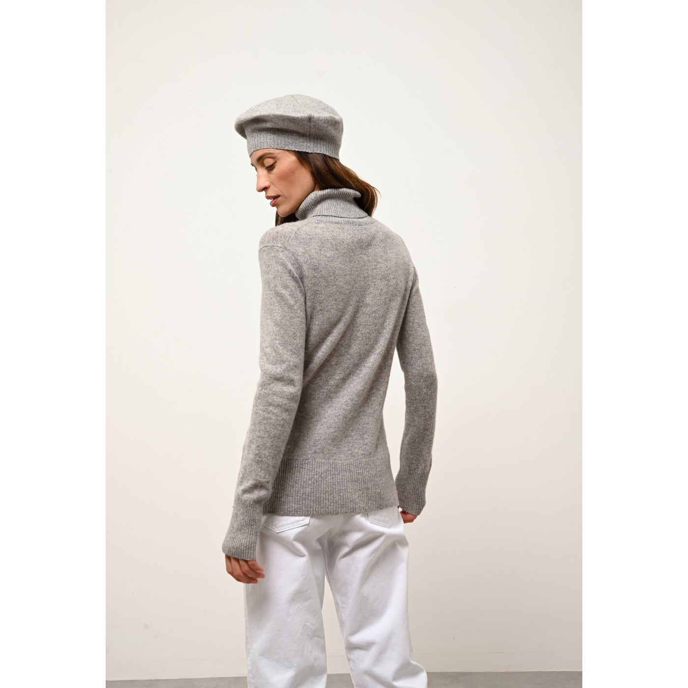 4-Ply Beret - Paris - Mottled Cloud