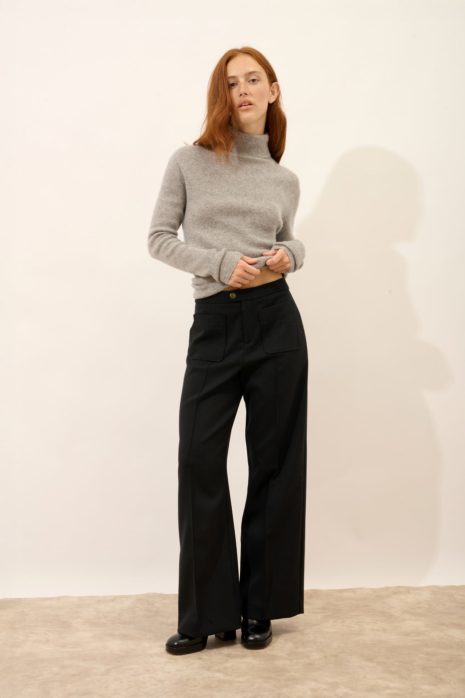Roll-Neck Jumper - Lanais - Marl Cloud