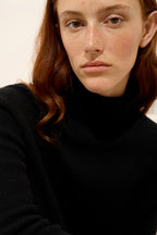 Jersey de Cuello Vuelto - Lanais - Negro