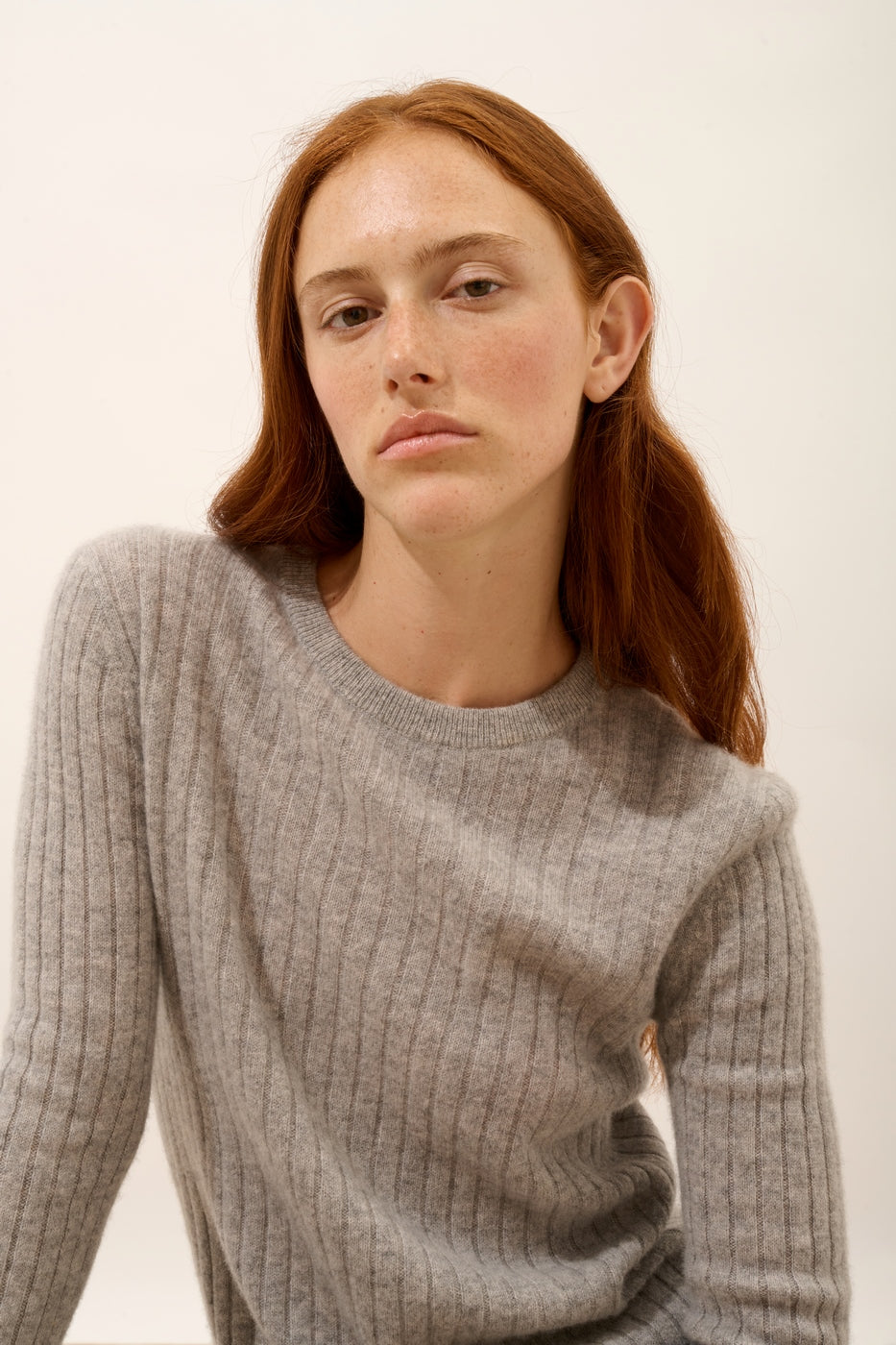 Jersey Cuello Redondo - Avana - Nuage Chiné