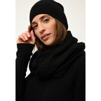 Crew-Neck Jumper - Avana - Black
